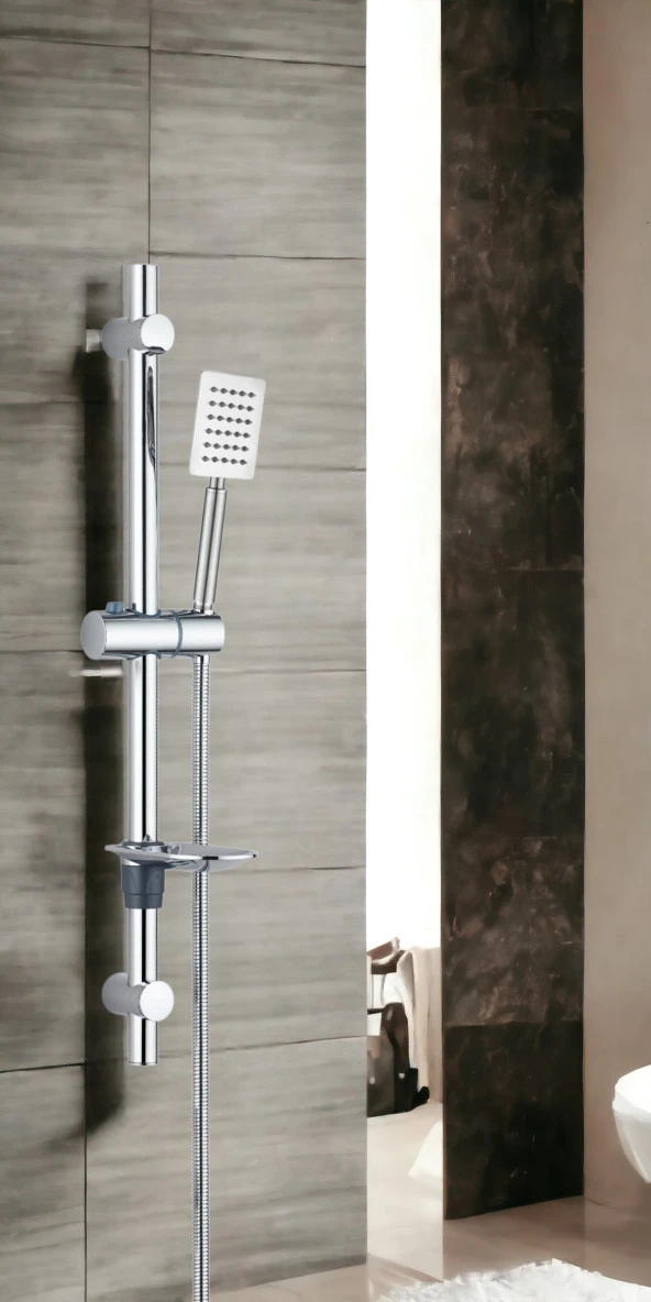 T-MAY Sart Mat İnox Oval Borulu Hareketli Sürgülü Duş Seti Üst Takımı - 2