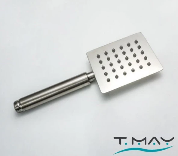 T-MAY Sart Mat İnox Oval Borulu Hareketli Sürgülü Duş Seti Üst Takımı - 6