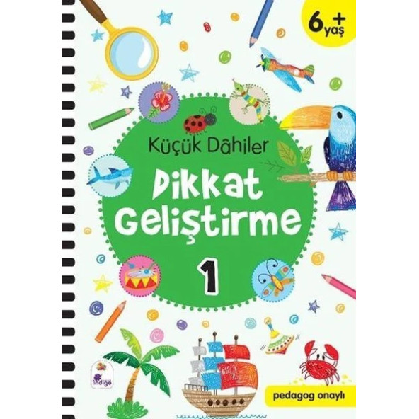 Küçük Dahiler Dikkat Geliştirme Seti - 6+ Yaş-2 Kitap Takım