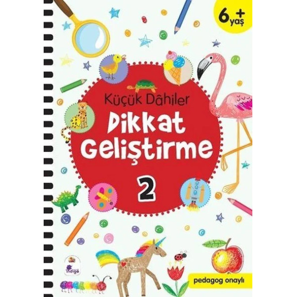 Küçük Dahiler Dikkat Geliştirme Seti - 6+ Yaş-2 Kitap Takım - 2