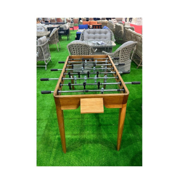 Grassgarden Premium İroko Cam Tabanlı Langırt Masası Masa Futbolu - 2