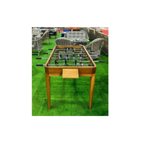 Grassgarden Premium İroko Cam Tabanlı Langırt Masası Masa Futbolu - 3