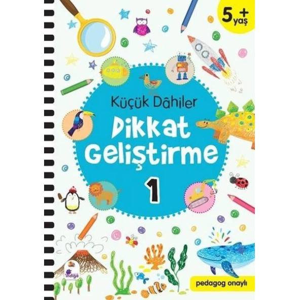 Küçük Dahiler Dikkat Geliştirme Seti - 5+ Yaş-2 Kitap Takım
