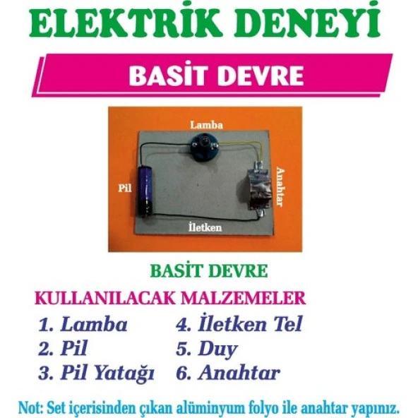 Bozkırlı Elektrik Deney Seti Basit