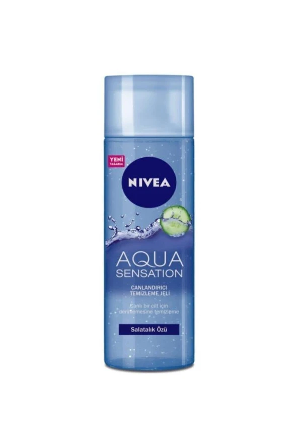 Nivea Aqua Sensation Normal/karma Ciltler Için Canlandırıcı Yüz Temizleme Jeli 200 Ml