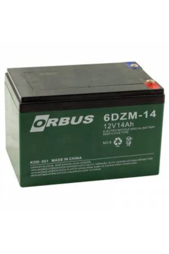 ORBUS 12v 14ah Elektrikli Bisiklet Aküsü