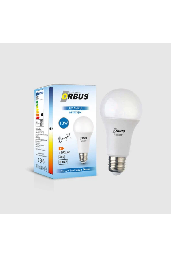 ORBUS Premium Led 13w Beyaz Işık E27 1300lm