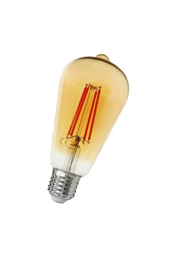 ORBUS St64 4w Filament Bulb Amber E27 300lm Ampul - 2200k Sarı Işık
