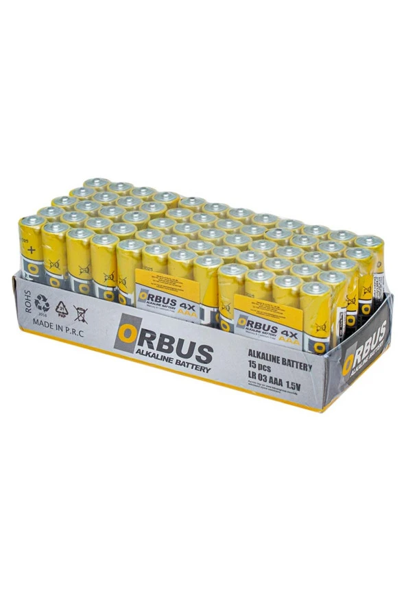 ORBUS Aaa Alkalin Ince Kalem Pil 60lı Paket Orb-lr03 - 2
