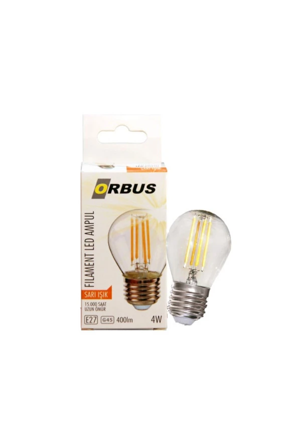 ORBUS Gc45 E27 Duy Şeffaf Top Avize Led Ampul