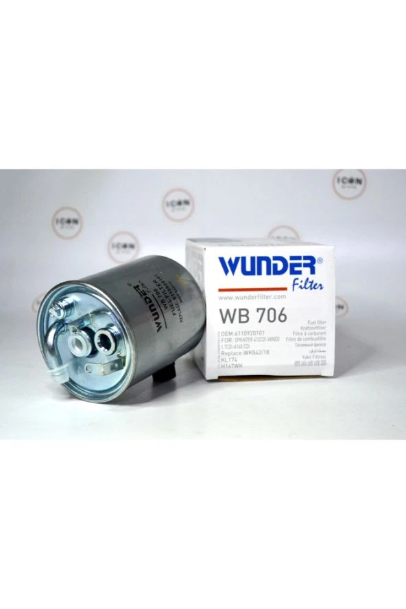 Icon Group - Mercedes Sprinter 413 Cdi - Vaneo 1.7 Cdi - A160 Cdi Yakıt Filtresi - WB 706 - Resim 2