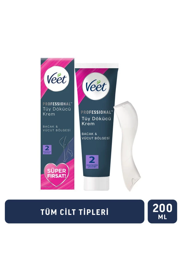 Professional Tüy Dökücü Krem Hassas Ciltler 200 ml Süper Fırsat Paketi