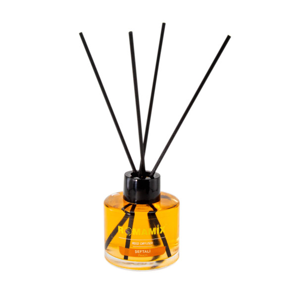 Romamix Şeftali Dekoratif Bambu Çubuklu Oda Kokusu & Oda Parfümü 100 ml - 2