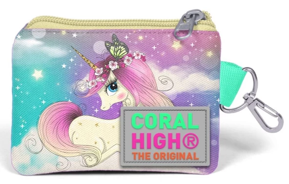 Coral High Unicorn ve Kız Bozuk Para Çantası - Kız Çocuk - Resim 2