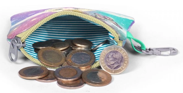 Coral High Unicorn ve Kız Bozuk Para Çantası - Kız Çocuk - Resim 3