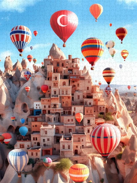 Anatolian 1000 Parça Kapadokya Puzzle - Yasin Yaman - Resim 2