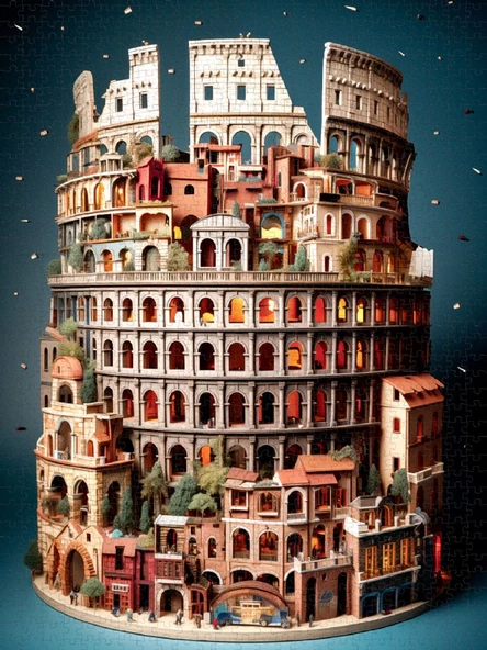 Anatolian 1000 Parça Colesseum Puzzle - Yasin Yaman - Resim 2