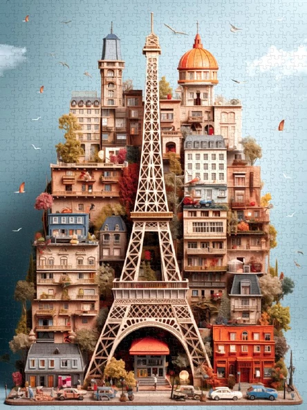 Anatolian 1000 Parça Eyfel Puzzle - Yasin Yaman - Resim 2