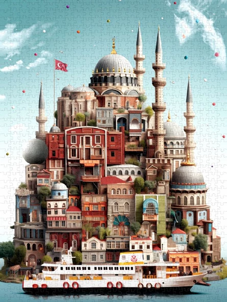 Anatolian 1000 Parça Tophane Puzzle - Yasin Yaman - Resim 2