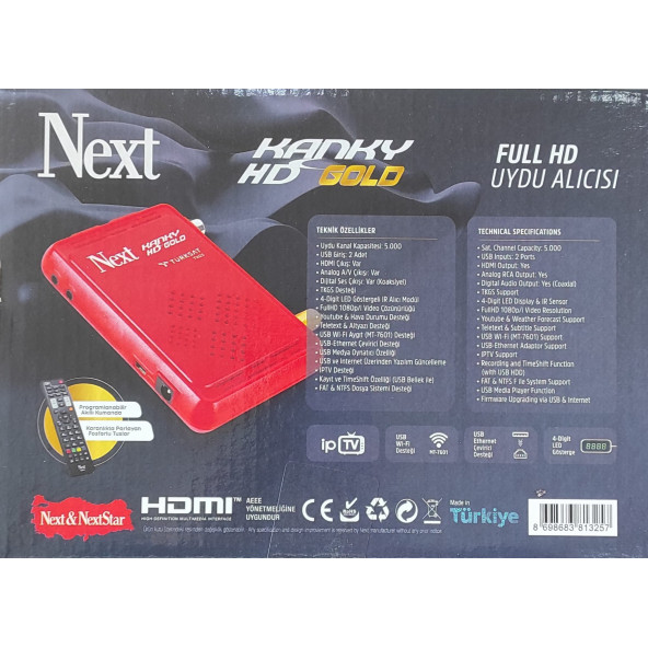 Next Kanky Gold Full HD Mini Uydu Alıcısı - 2