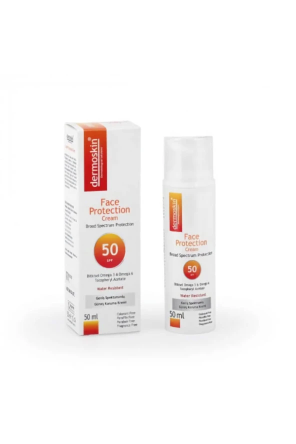 DERMOSKİN Face Protection Spf 50+ Güneş Koruyucu Krem 50ml