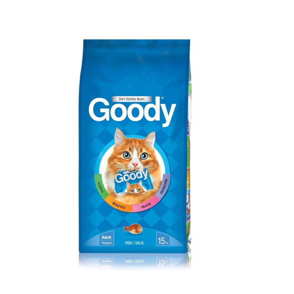 Goody Balıklı Yetişkin Kedi Maması 15 KG