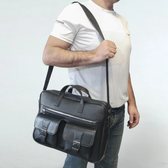 Lederax Hakiki Deri Evrak Portföy Laptop Çantası LD479 - 2