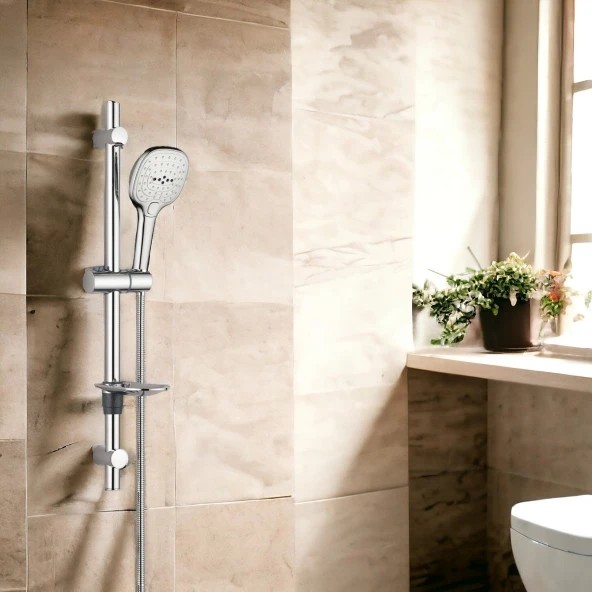 T-MAY Ayvacık Oval Borulu Hareketli Sürgülü Duş Seti Üst Takımı - 3