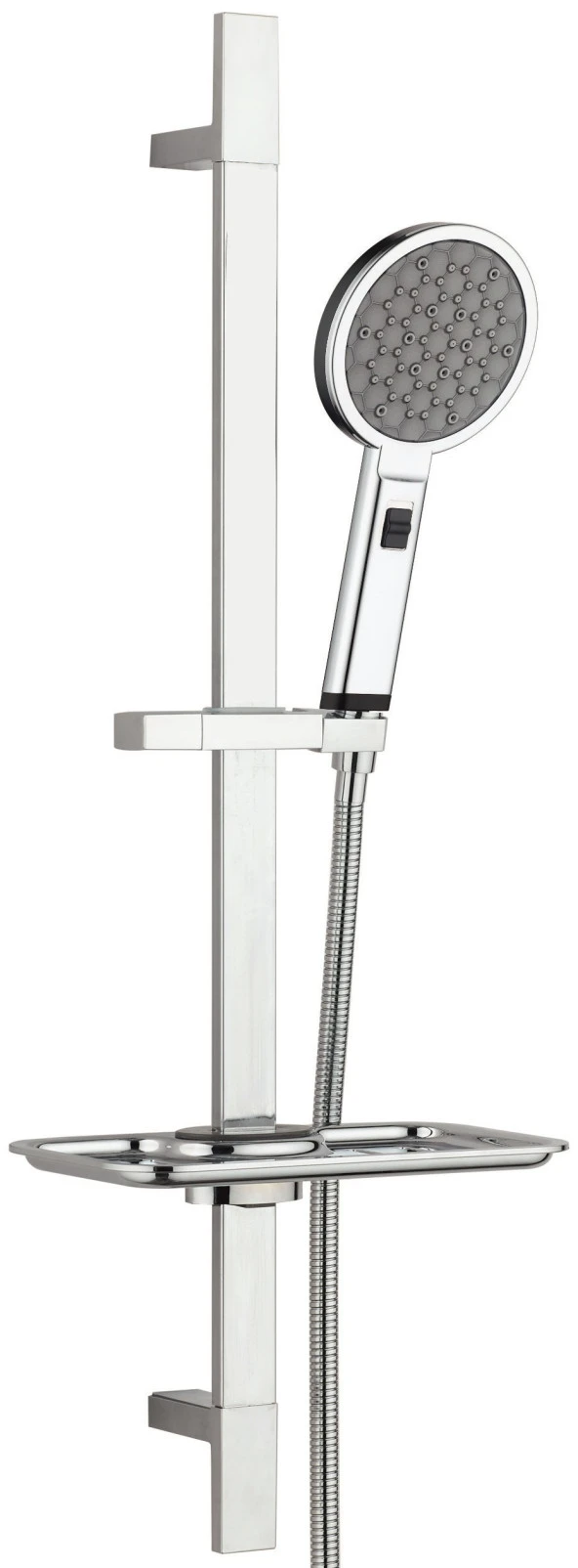 T-MAY Gediz Kare Borulu Hareketli Sürgülü Duş Seti Üst Takımı - 2