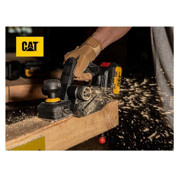 CAT DX81B 18Volt 82mm Çift Bıçaklı Kömürsüz Profesyonel Planya (Akü Dahil Değildir) - 4