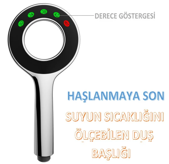 T-MAY Kalemli Kare Borulu Hareketli Sürgülü Duş Seti Üst Takımı - 6