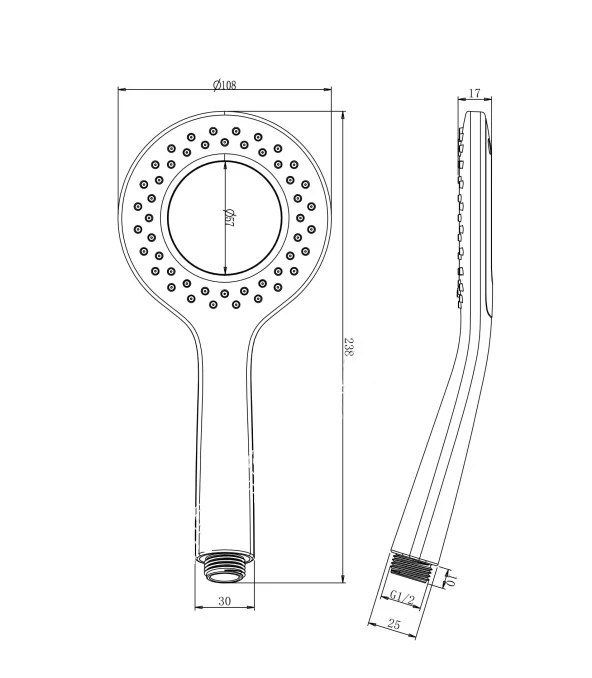 T-MAY Kalemli Oval Borulu Hareketli Sürgülü Duş Seti Üst Takımı - 12
