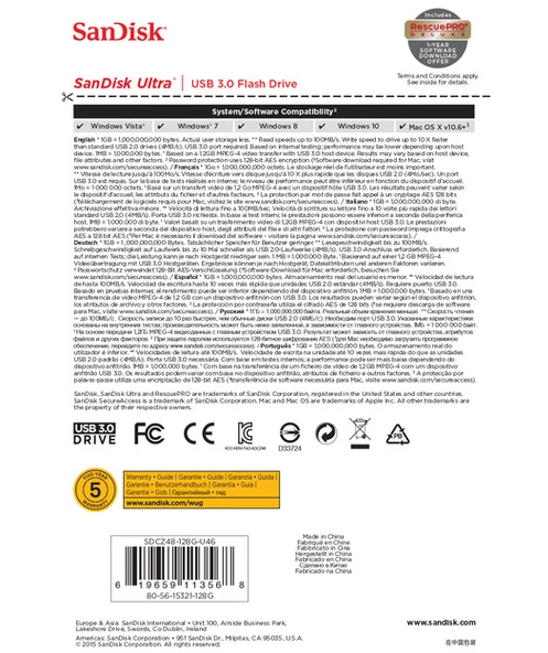 SanDisk Ultra USB 3.0 128GB - 7