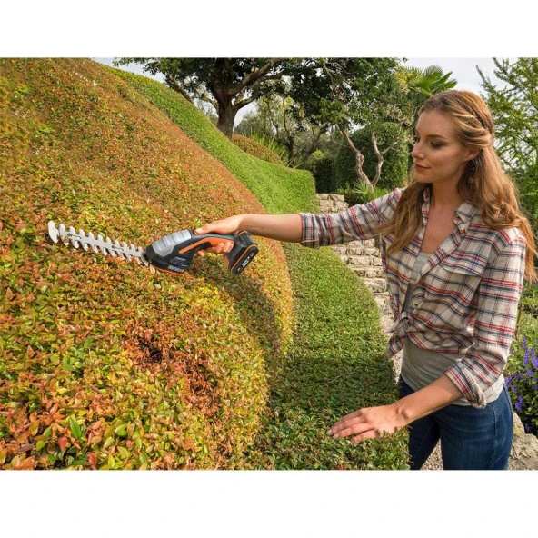 WORX WG801E.5 20Volt 2.0Ah. Li-ion Şarjlı Profesyonel Avuç İçi Çim Kesme, Çit Budama/Çapalama - 3