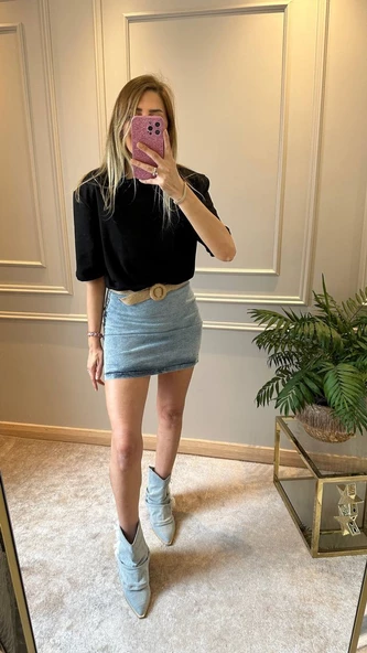 Twist Model Kotlu Tasarım Elbise Etek Kombinli Elbise - 3