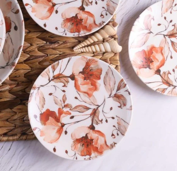 Tulu Porselen Klasik Db729 7 Parça Pasta Seti - 2