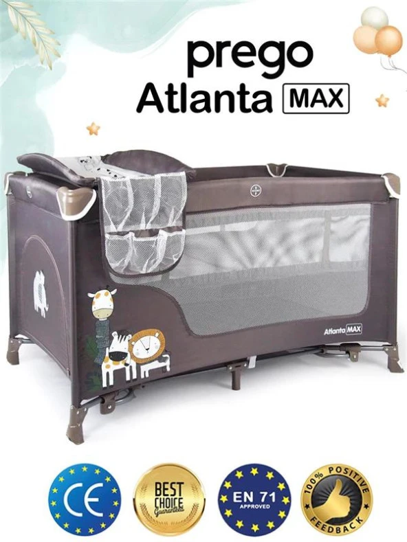 Prego Atlanta Max Oyun Parkı 70x120 Bej 8056