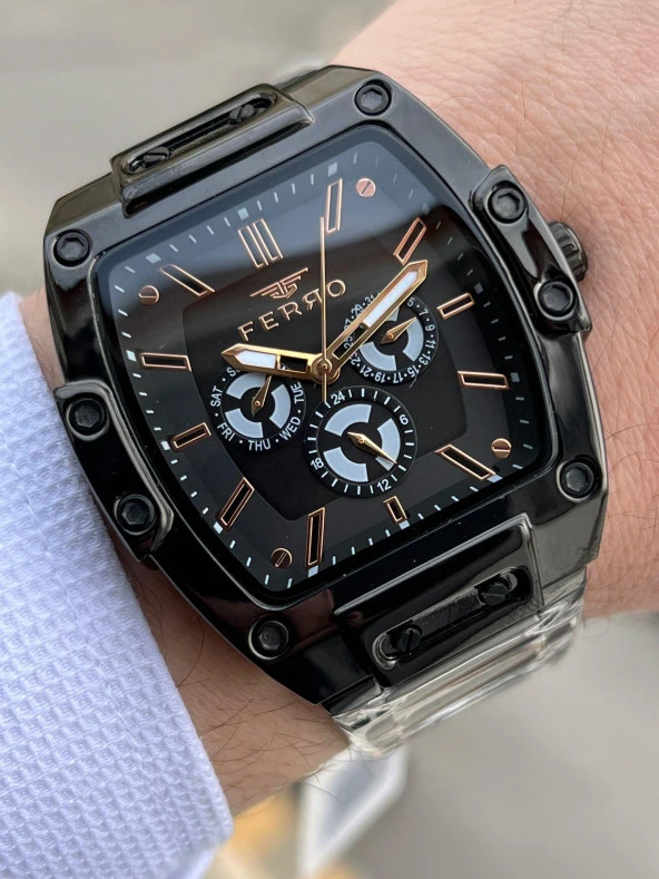 FERRO İç Fonksiyonları Aktif Chronograph 30 Mt Su Geçirmez Erkek kol Saat xf0022 ürün görseli