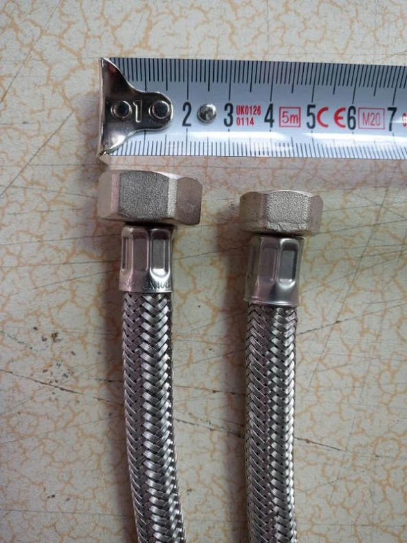 1 Adet 50 cm Çelik Örgülü 1/2x3/8 Bağlantı Hortumu Rekorlu ürün görseli