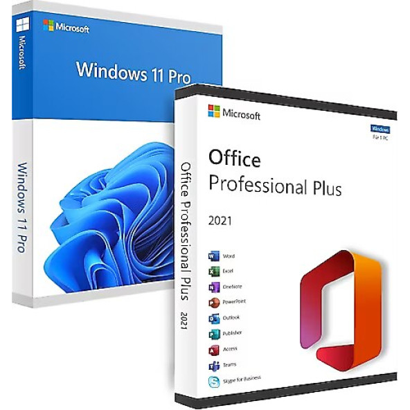 Microsoft Office 2021 Pro Plus 32-64 Bit Destekli Türkçe-Ingilizce Lisans Anahtarı( Windows 11 Hediye!)