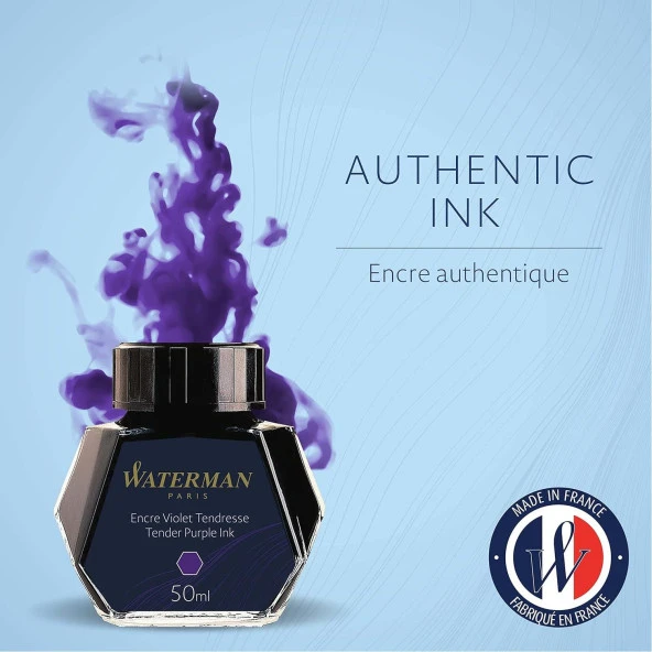 Waterman Dolma Kalem Mürekkebi Cam Şişede 50 ml Mor (S0110750) - 2