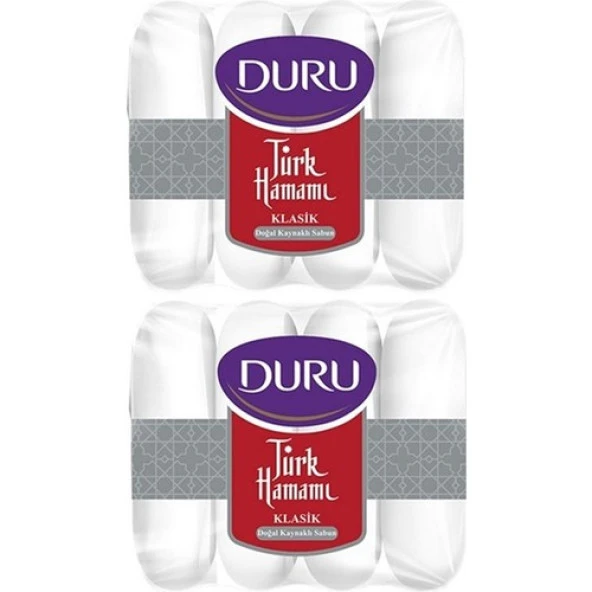 Duru Türk Hamamı Klasik Doğal Kaynaklı Sabun 4X50GR X 2 Adet