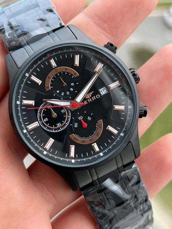 FERRO İç Fonksiyonları Aktif Chronograph 30 Mt Su Geçirmez Erkek kol Saat xf0037 - Resim 2