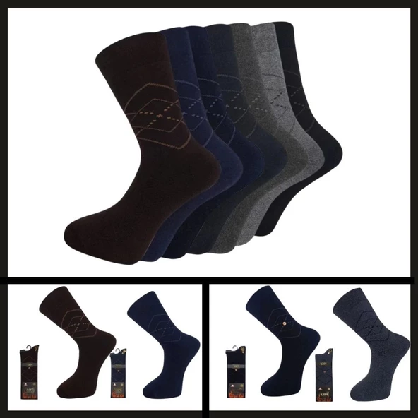 Uyguna-Yakala 41-44 Bogaziçi Kışlık Havlu Pamuk Erkek Çorabı-RAP.182