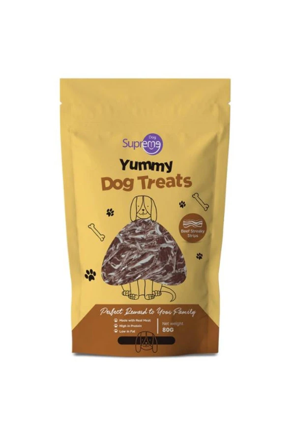 Supreme Dog Sığır Etli Şerit Köpek Ödül Maması 80gr