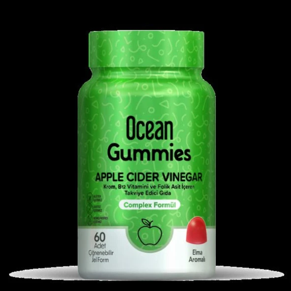 Gummies Apple Cider Vinegar 60 Çiğneme Form