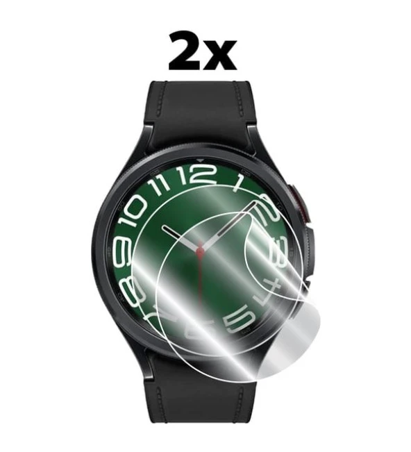 Watch6 44mm 2 Adet Uyumlu Şeffaf Ultra koruyucu Nano Jelatin