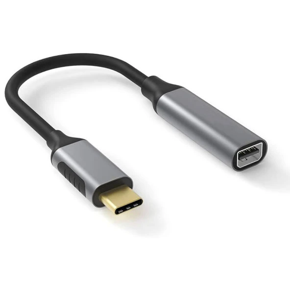 Type C USB C to mini display port dişi görüntü aktarıcı çevirici kablo