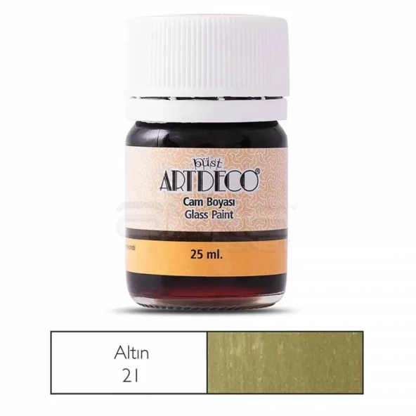 Artdeco Cam Boyası 25ml Altın