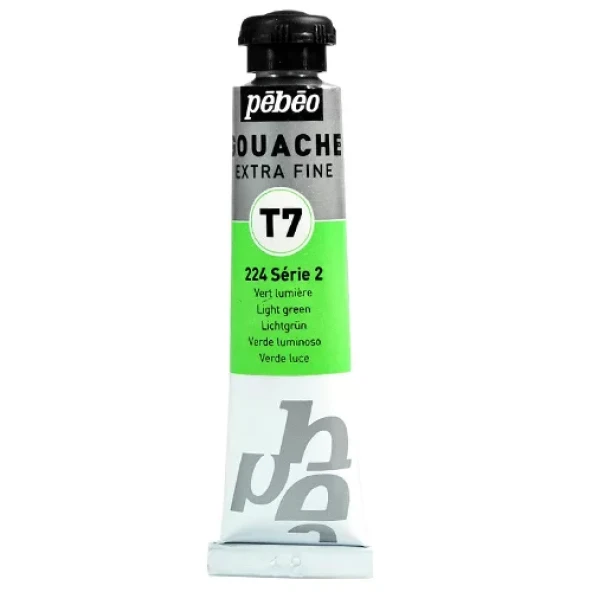 Pebeo Extrafine T7 Guaj Boya 20ml Seri:2 224 Light Green ürün görseli 1